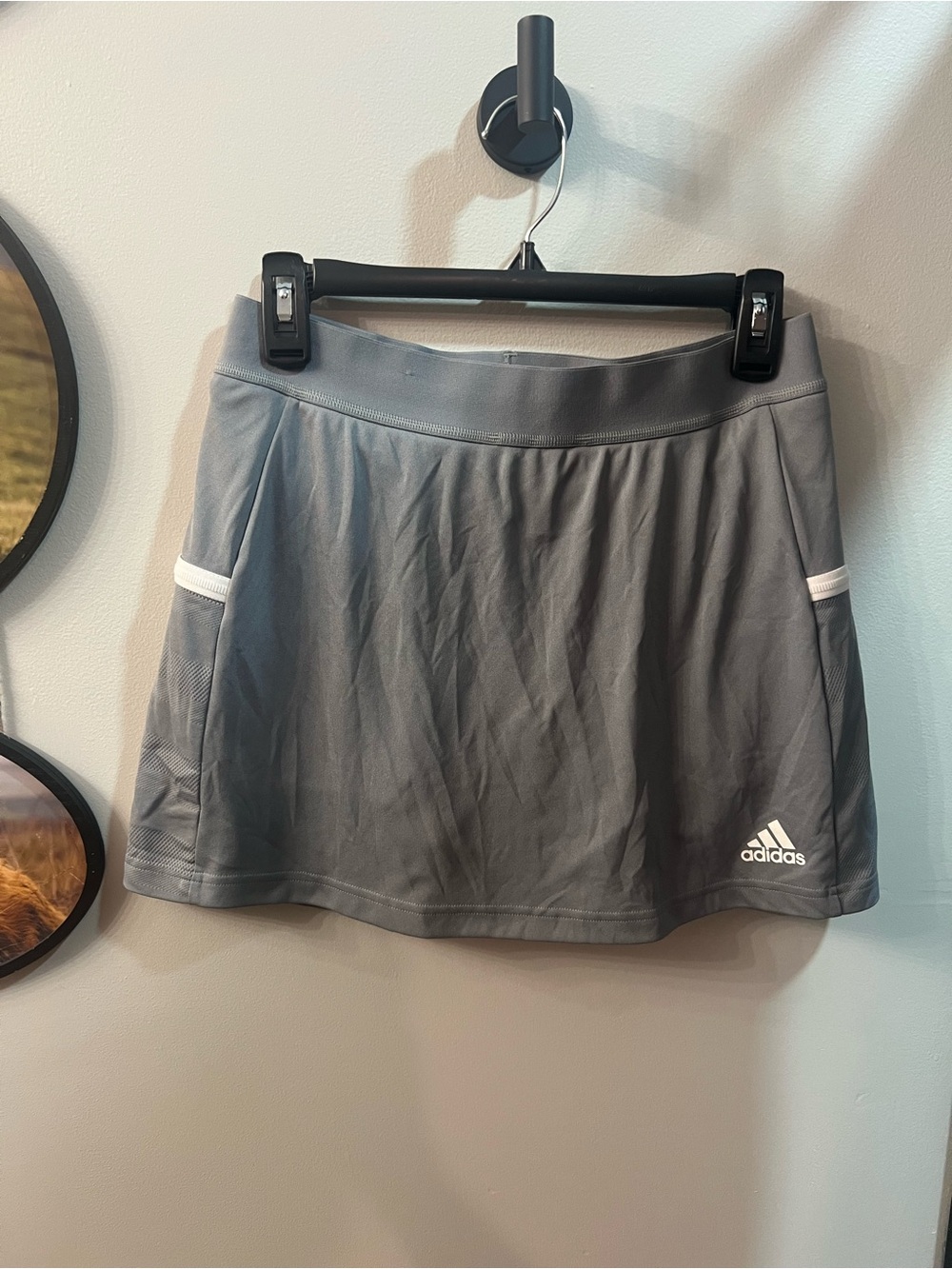 adidas Light Gray Climalite Athletic Skort